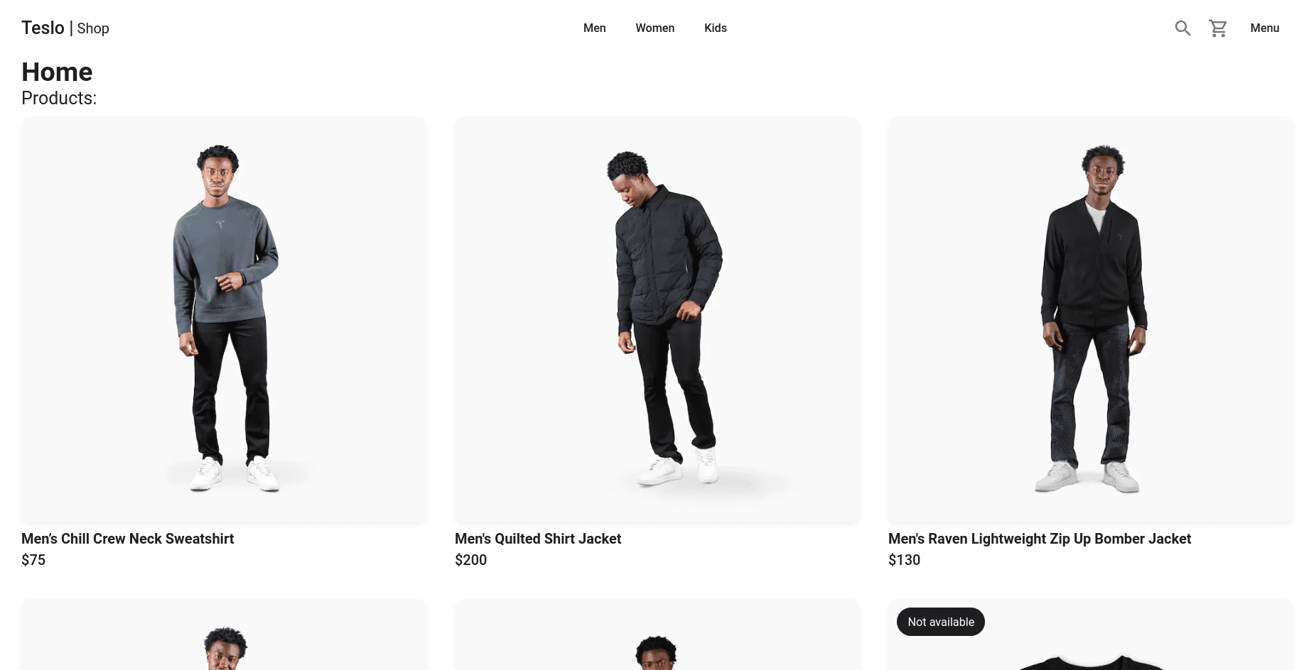 Proyecto Teslo Shop